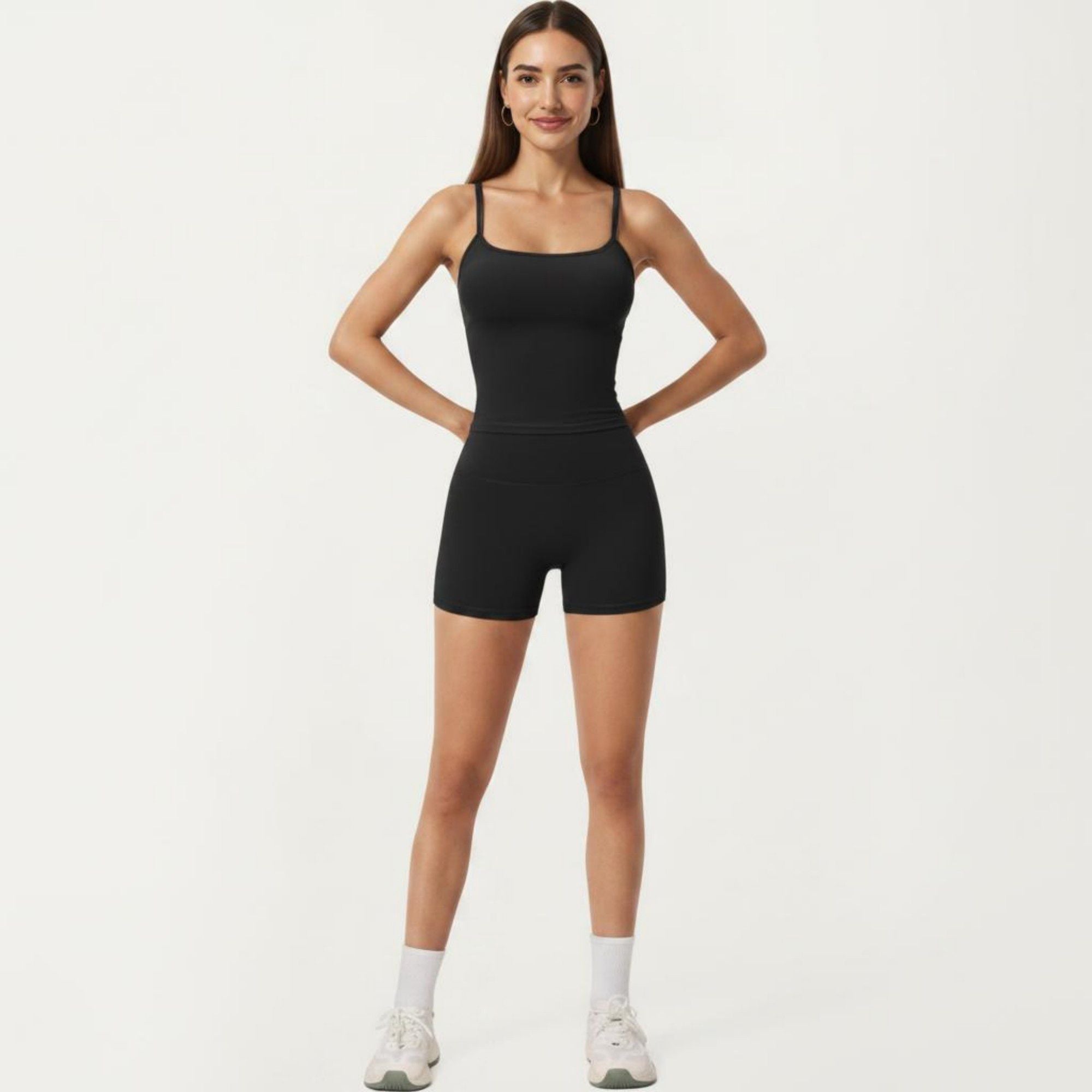 Anna-Kaci Active Women's Spaghetti Strap Active Cami Top with Scoop Neck and Smooth Stretch Fit