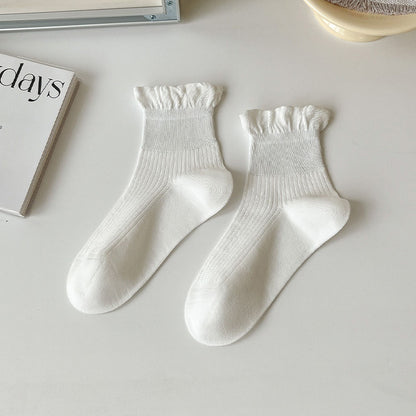 Anna-Kaci Adorable Women's Ruffle - Cuff Ankle Socks 6Pk