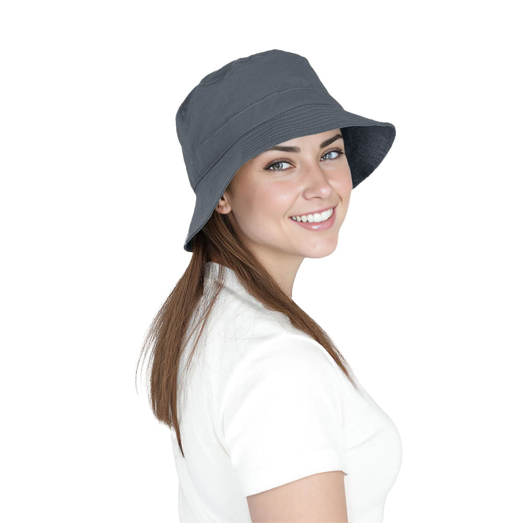 Anna-Kaci Bucket Hat Wide Brim UV Protection Lightweight Packable Outdoor Sun Hat with Adjustable Chin Strap