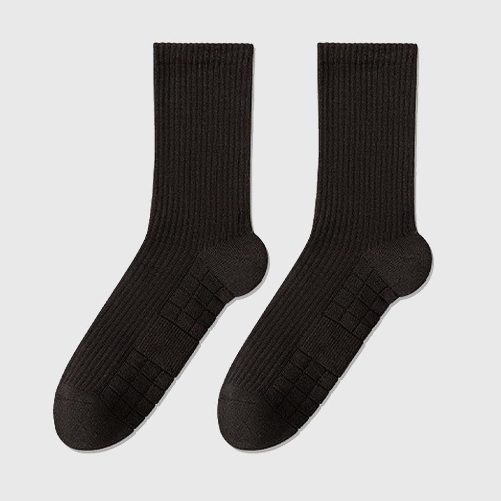 Anna-Kaci 6pk Men's Crew Socks with Non - Slip Sole