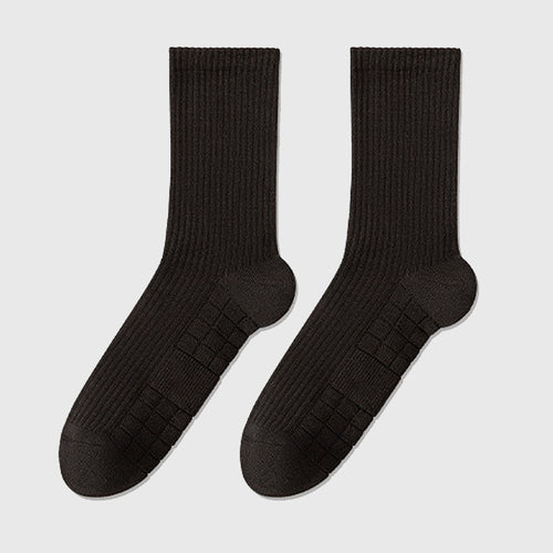Anna-Kaci 6pk Men's Crew Socks with Non - Slip Sole