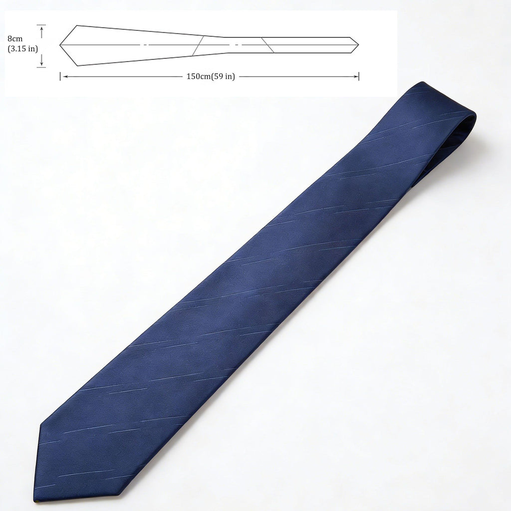 Anna-Kaci Men's Polyester Tie - Formal Necktie for Business, Weddings & Daily Professional Wear
