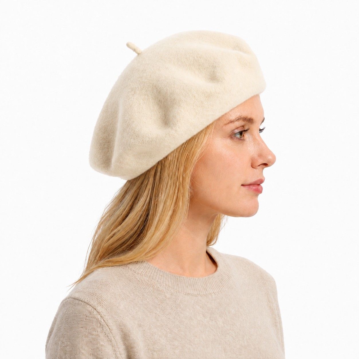 Wool Beret Hat Classic French Painter Cap Soft Felt Everyday Style
