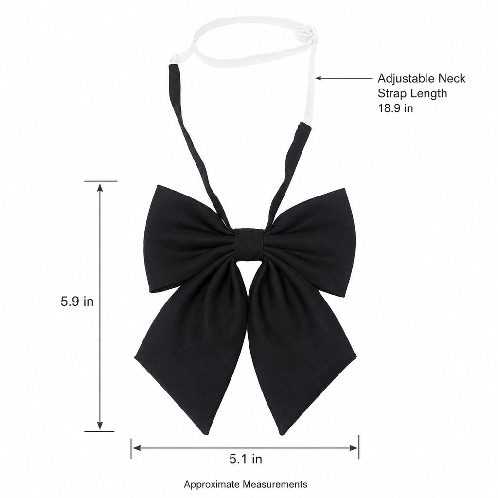 3 Pack Adjustable Pre Tied Bow Ties for School Uniform Shirts