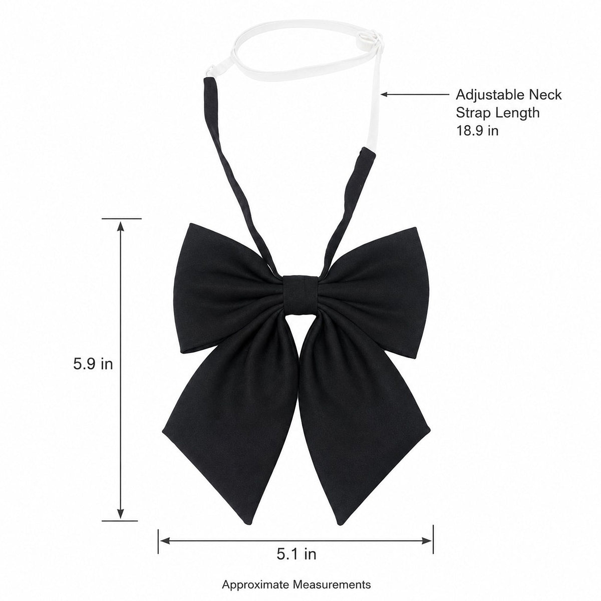 3 Pack Adjustable Pre Tied Bow Ties for School Uniform Shirts