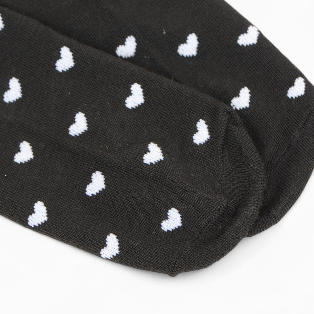 Anna-Kaci Women's Ankle Socks with Allover Heart Print and Soft Ribbed Cuff Trim