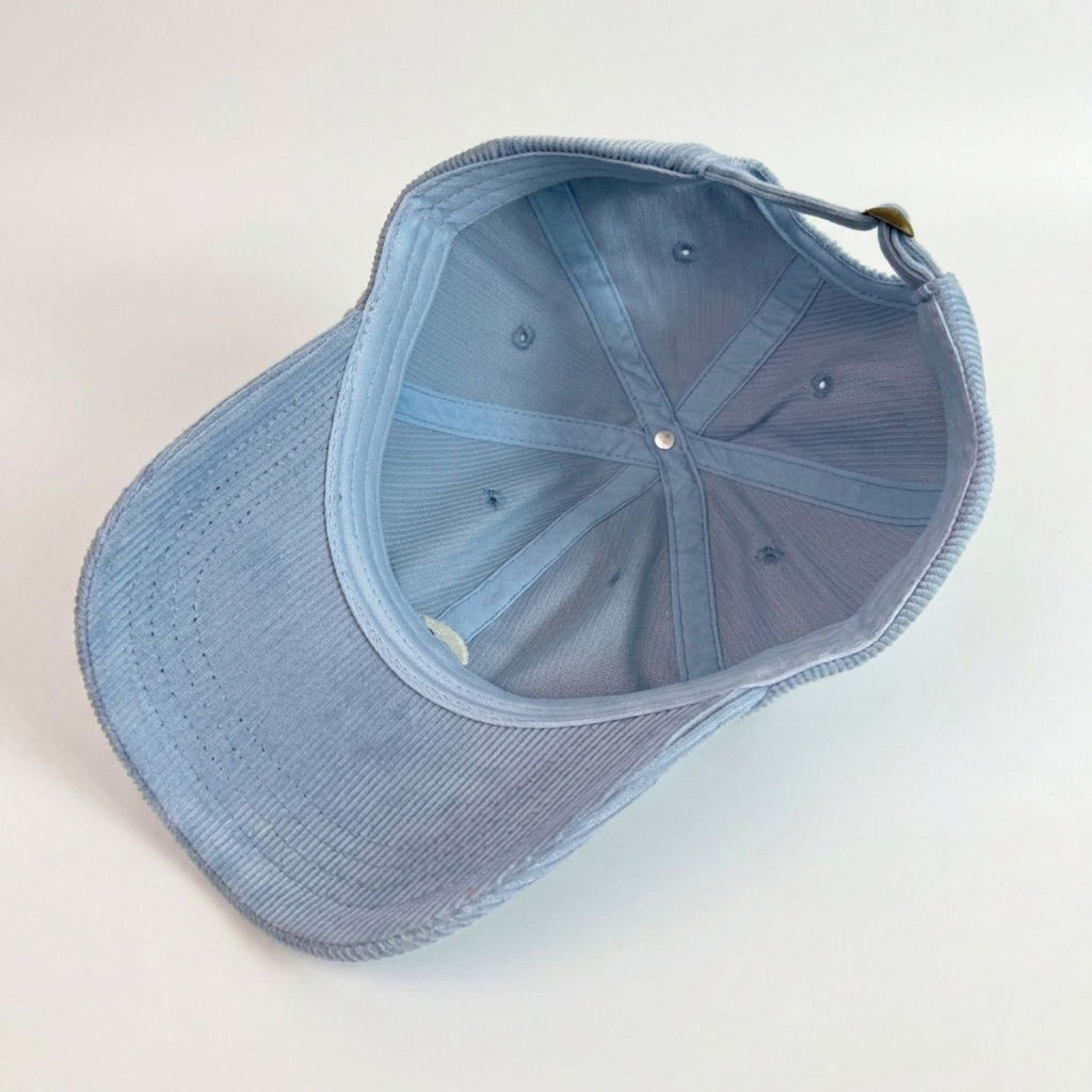 Corduroy Baseball Cap Dog Embroidered Adjustable Dad Hat