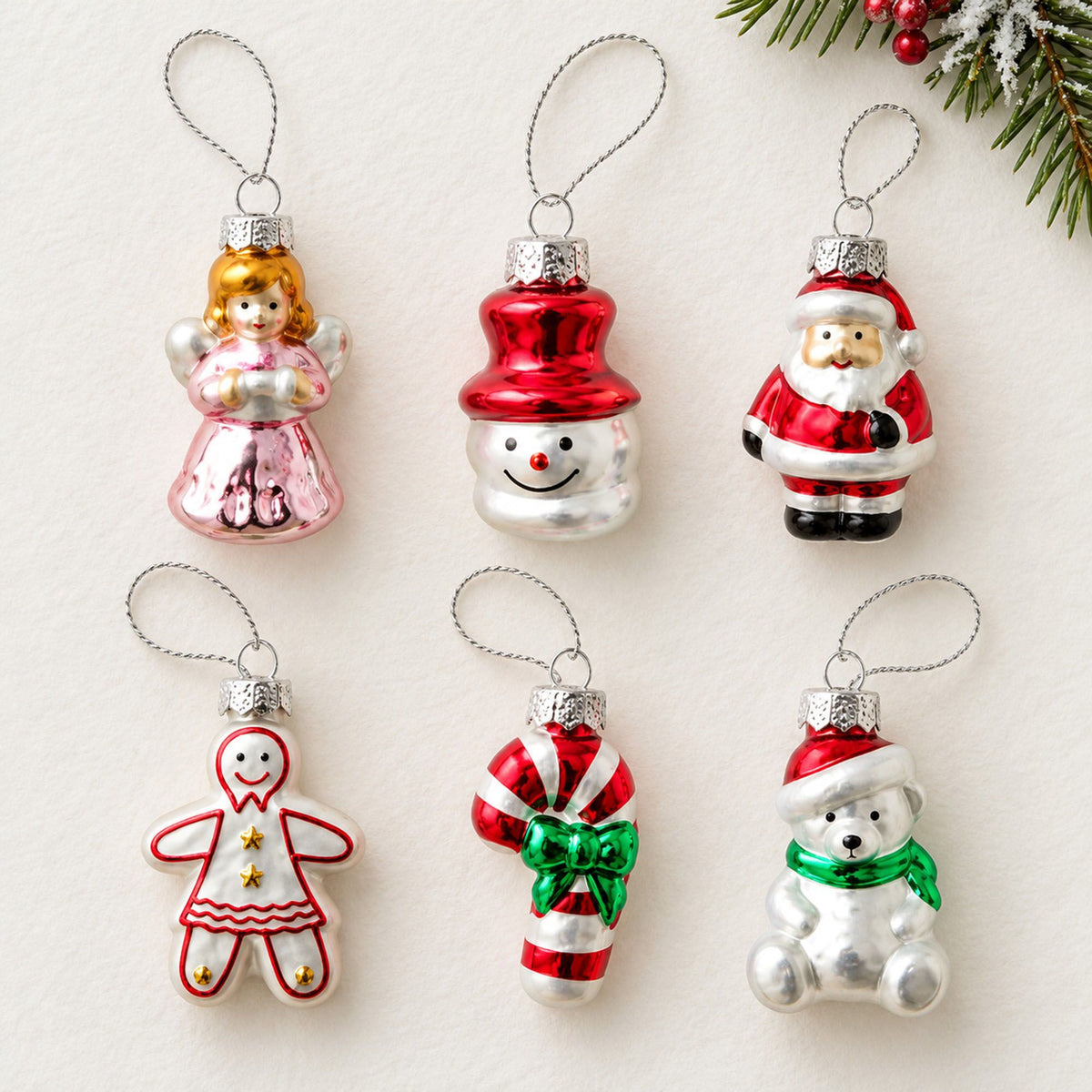 9 Piece Assorted Christmas Tree Hanging Ornament Gift Set