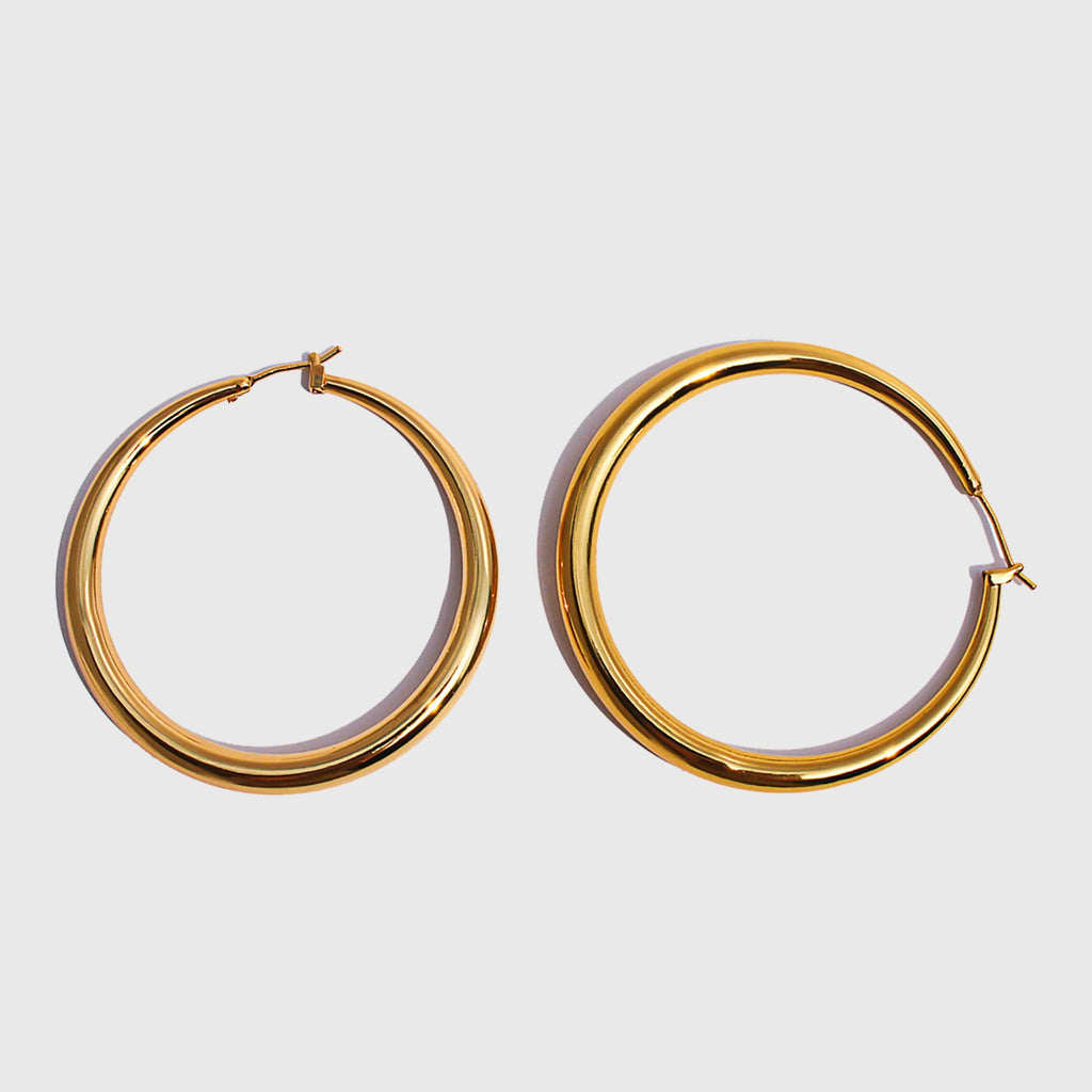 Women's Large Hoop Earrings - 4.9cm Diameter Hoops