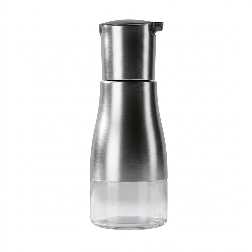 Glass Oil Dispenser Bottle with Stainless Steel Pour Spout