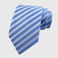 Anna-Kaci Men's Diagonal Stripe Polyester Tie - Formal Necktie for Business, Weddings & Stylish Daily Wear