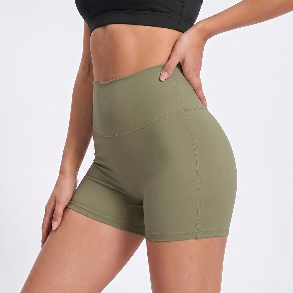 High Waisted Butt Lifting Yoga Activewear Shorts