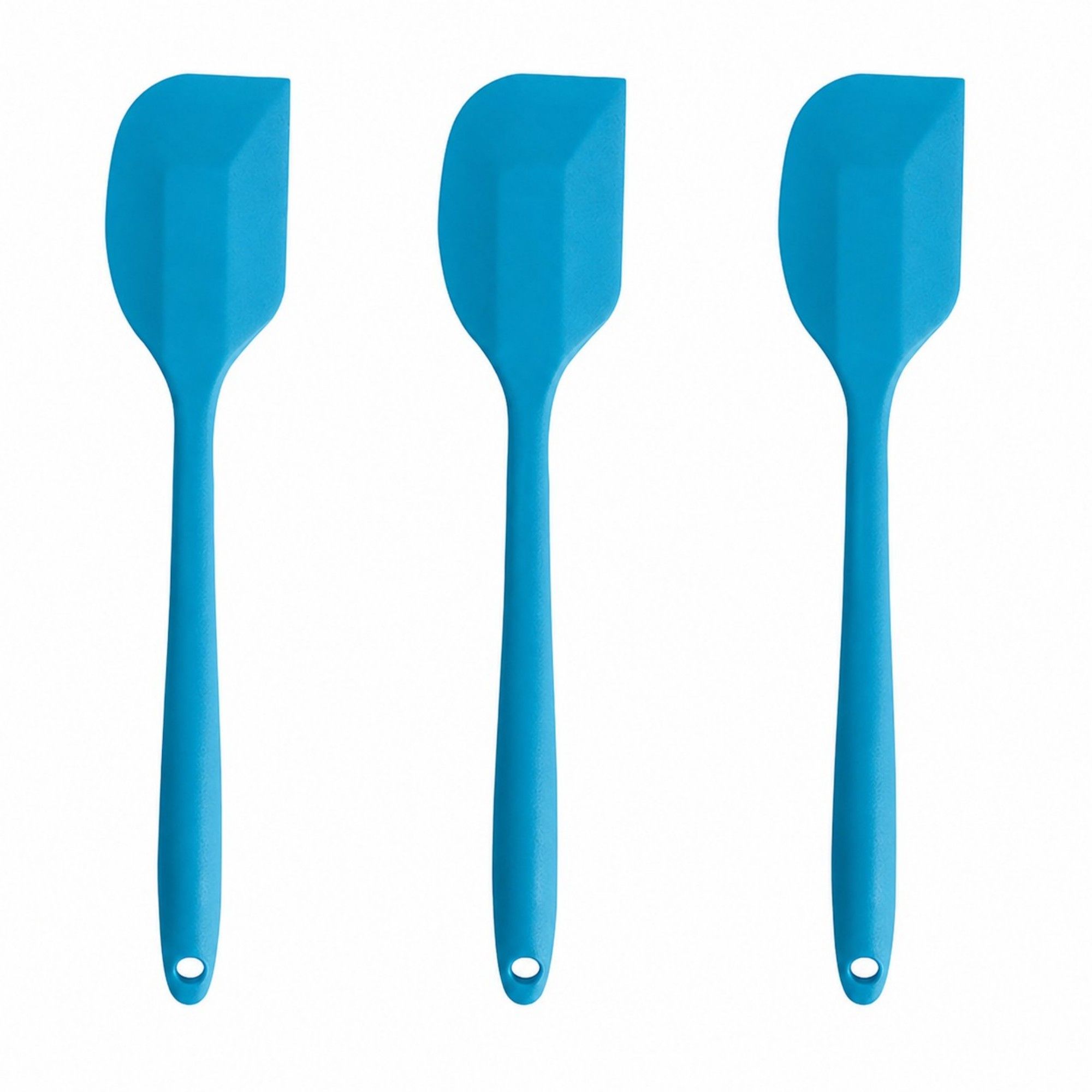 3-Piece Silicone Spatula Set with Handles, Flexible and Durable Kitchen Tools for Cooking and Baking