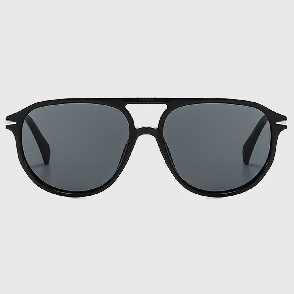 Anna-Kaci Women's Retro-Inspired Double-Bridge Square Sunglasses