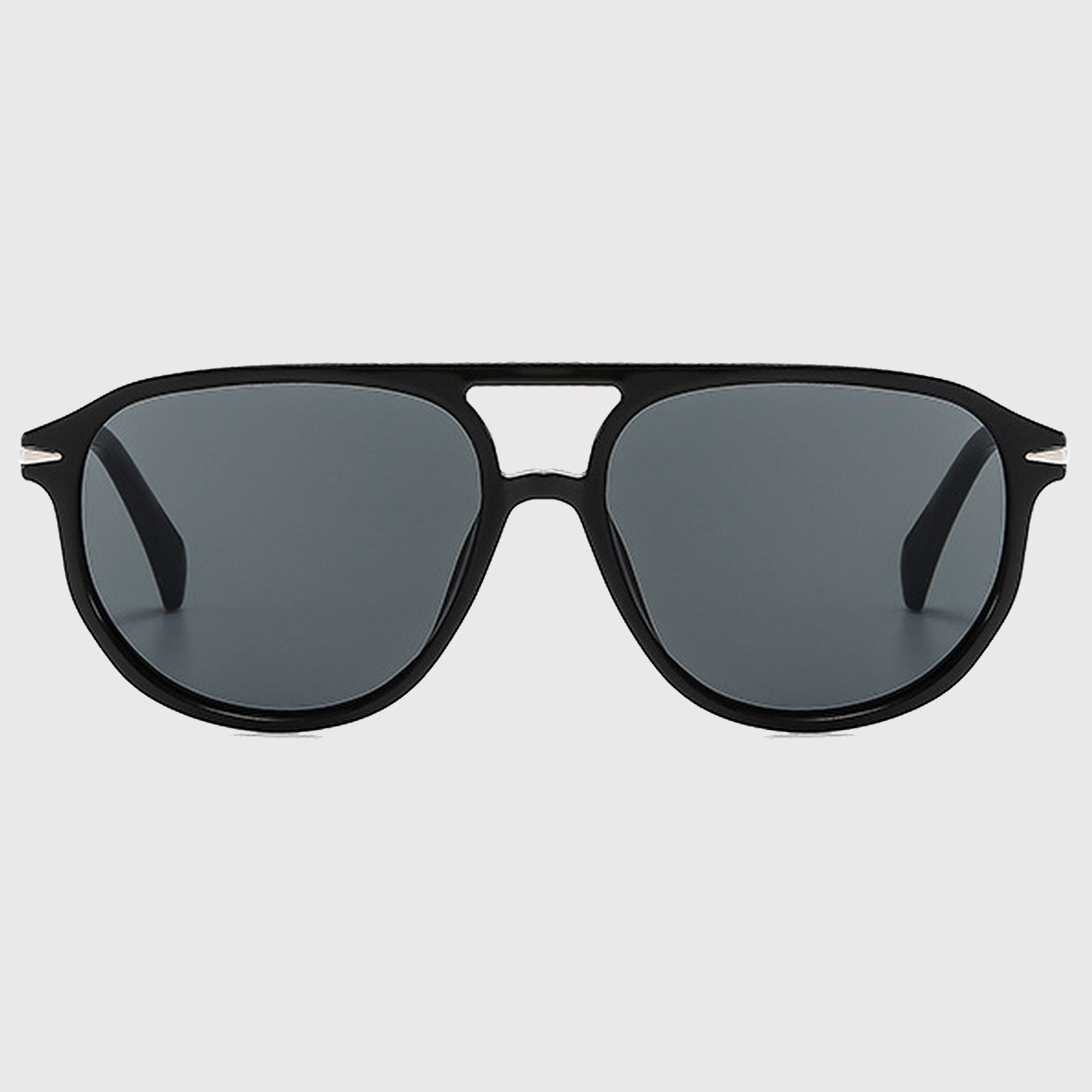 Anna-Kaci Women's Retro-Inspired Double-Bridge Square Sunglasses