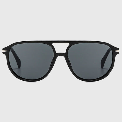Anna-Kaci Women's Retro-Inspired Double-Bridge Square Sunglasses