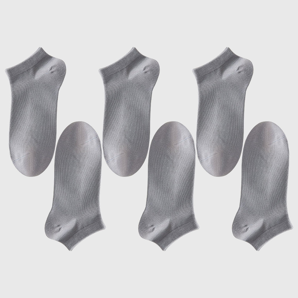 Anna-Kaci Men's Ankle - Length 6pk Comfort Casual Cotton Socks