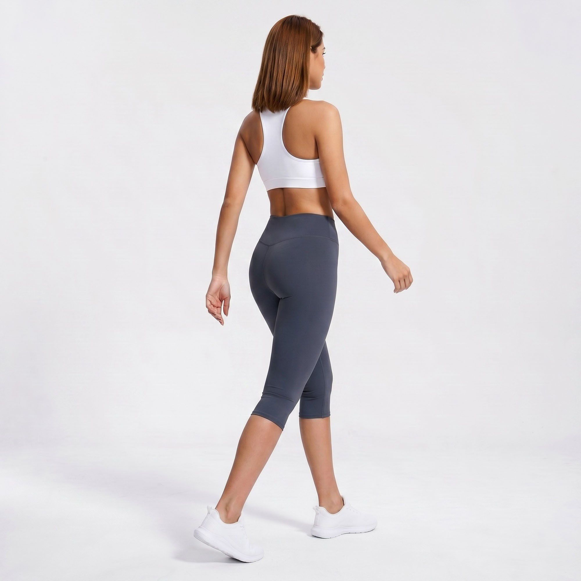 High Waist Capri Leggings Cropped Workout Yoga Pants