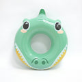 Kids Inflatable Shark Pool Ring with Fin and Cartoon Face