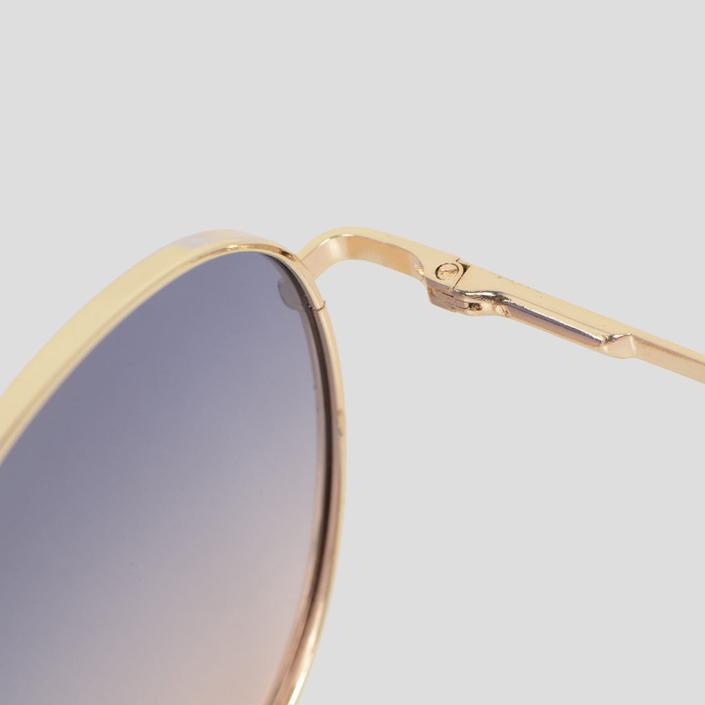 Anna-Kaci Elegant Gold - Rimmed Round Women's Polarized Sunglasses UV400 Protection