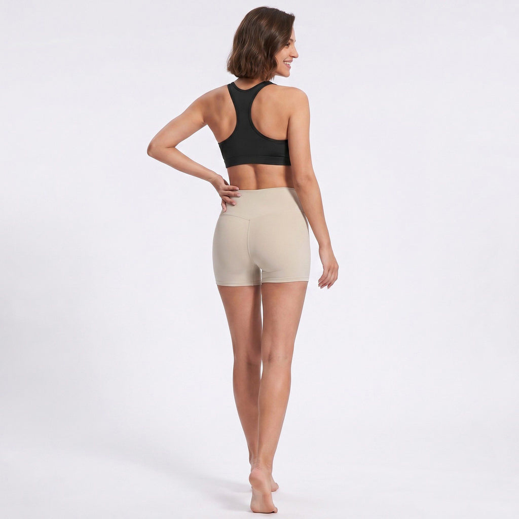 High Waisted Butt Lifting Yoga Activewear Shorts