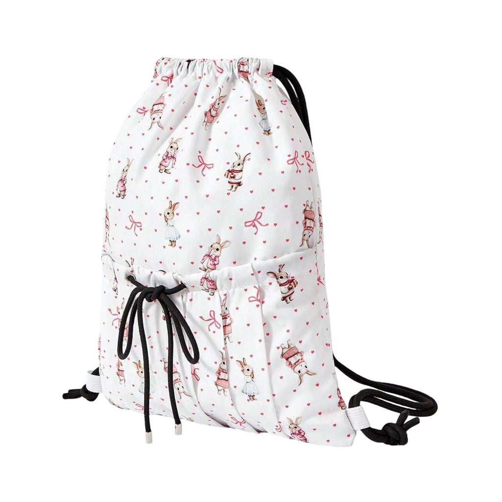Printed Drawstring Backpack for Women, Large Capacity Lightweight Everyday Bag
