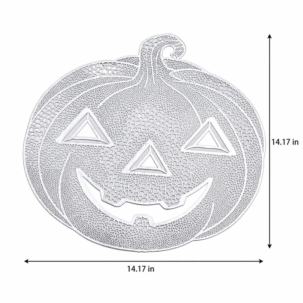 Halloween Pumpkin Cutout PVC Waterproof Non-Slip Placemat