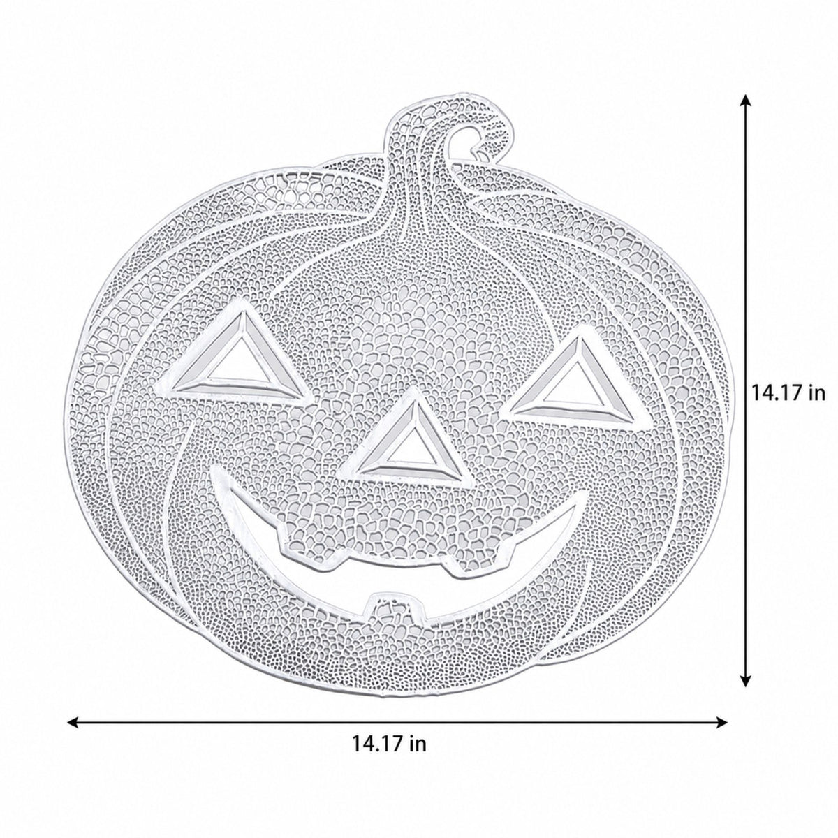 Halloween Pumpkin Cutout PVC Waterproof Non-Slip Placemat