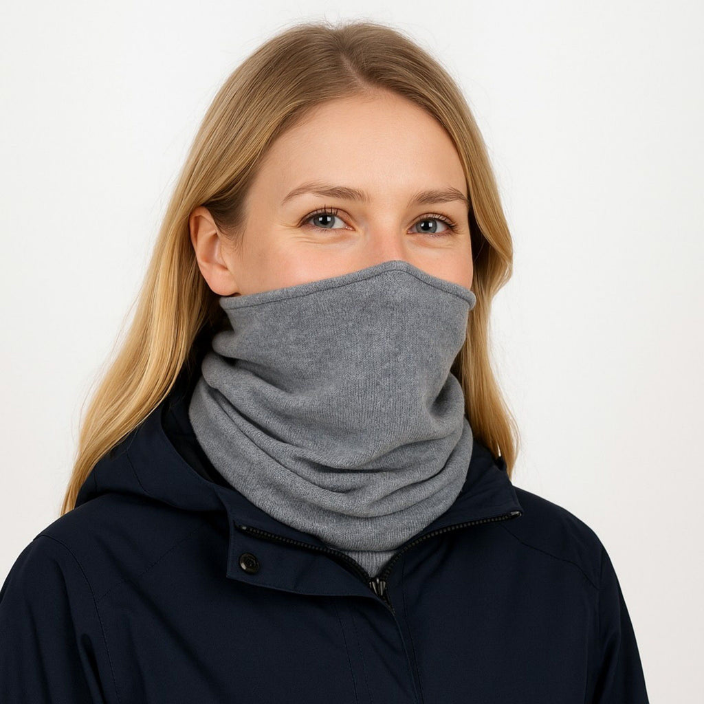 Anna-Kaci Women's Soft Knit Neck Warmer with Cozy Layered Design 9x17 inches