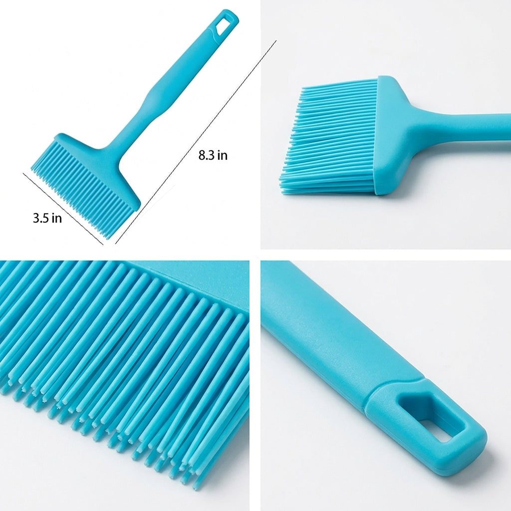 3-Piece Silicone Scraper Set with Handles, Durable and Flexible Kitchen Tools for Cooking and Baking