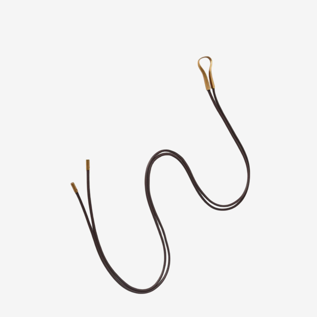 PU Leather Tie Waist Belt with Gold Tone Hook Accent 49.2in