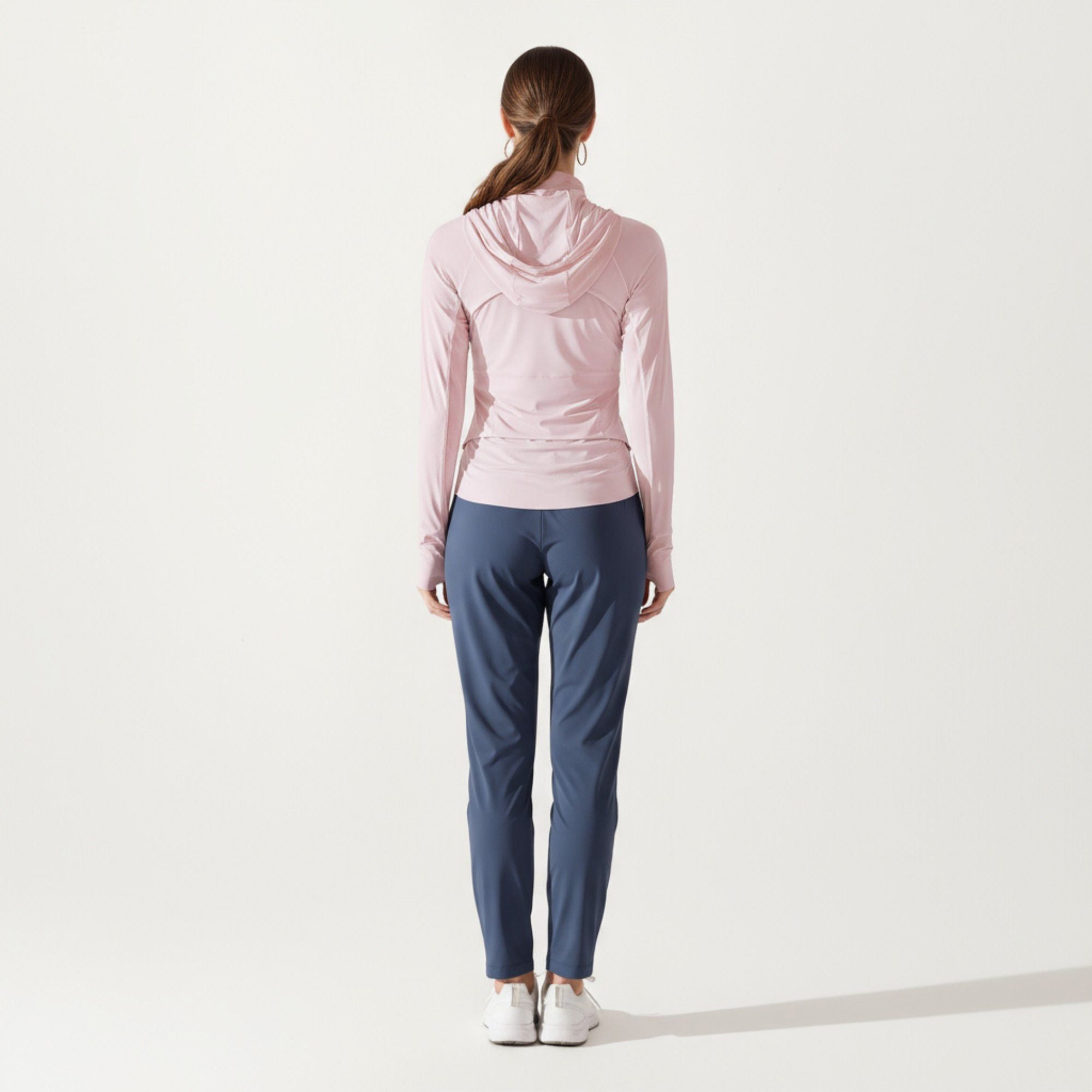 Anna-Kaci Active Women's Full Zip Long Sleeve Active Jacket with Fitted Silhouette and High Neck
