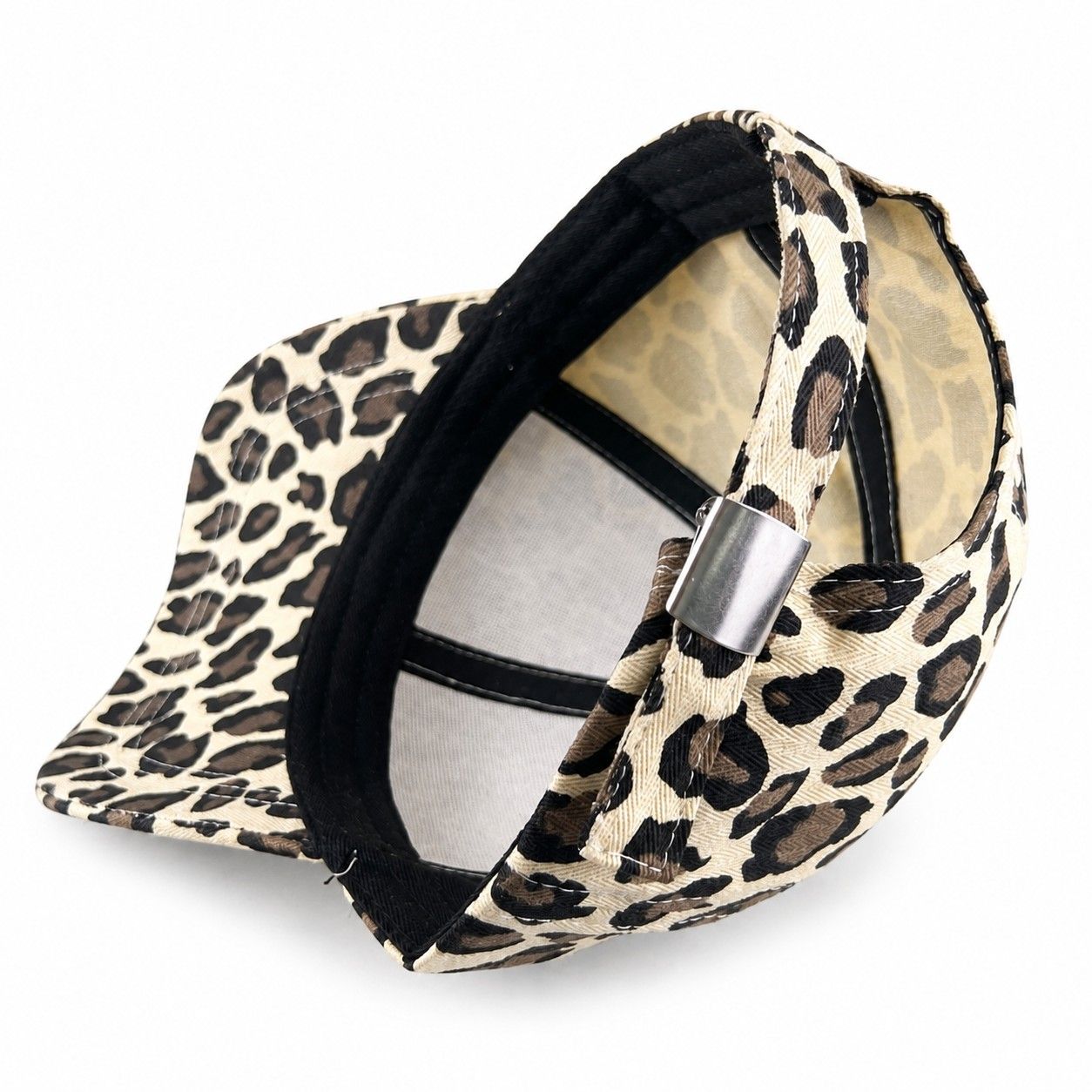 Leopard Print Baseball Cap Adjustable Curved Brim Casual Animal Print Hat