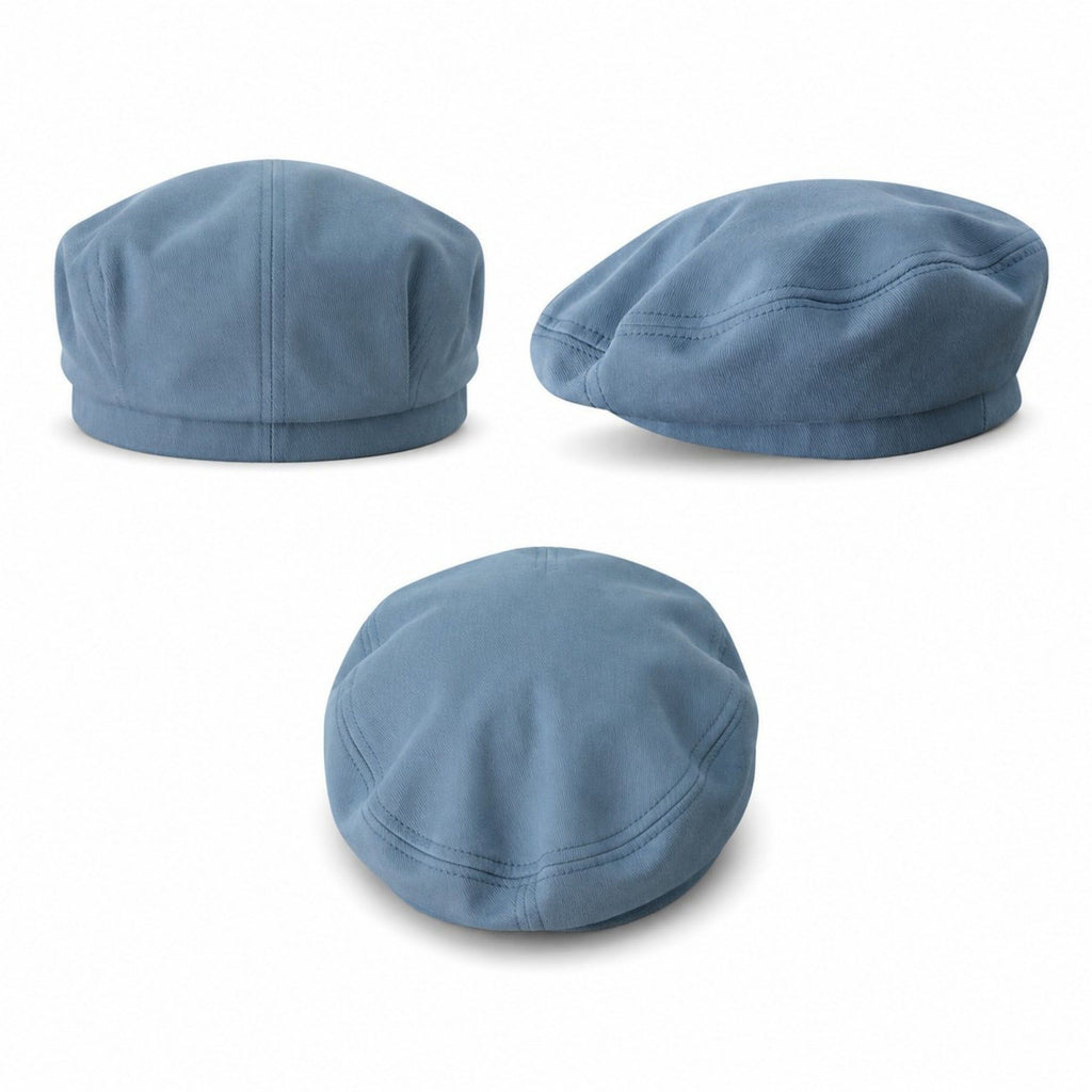 Men's Classic Flat Cap Fine Ribbed Ivy Newsboy Driving Hat