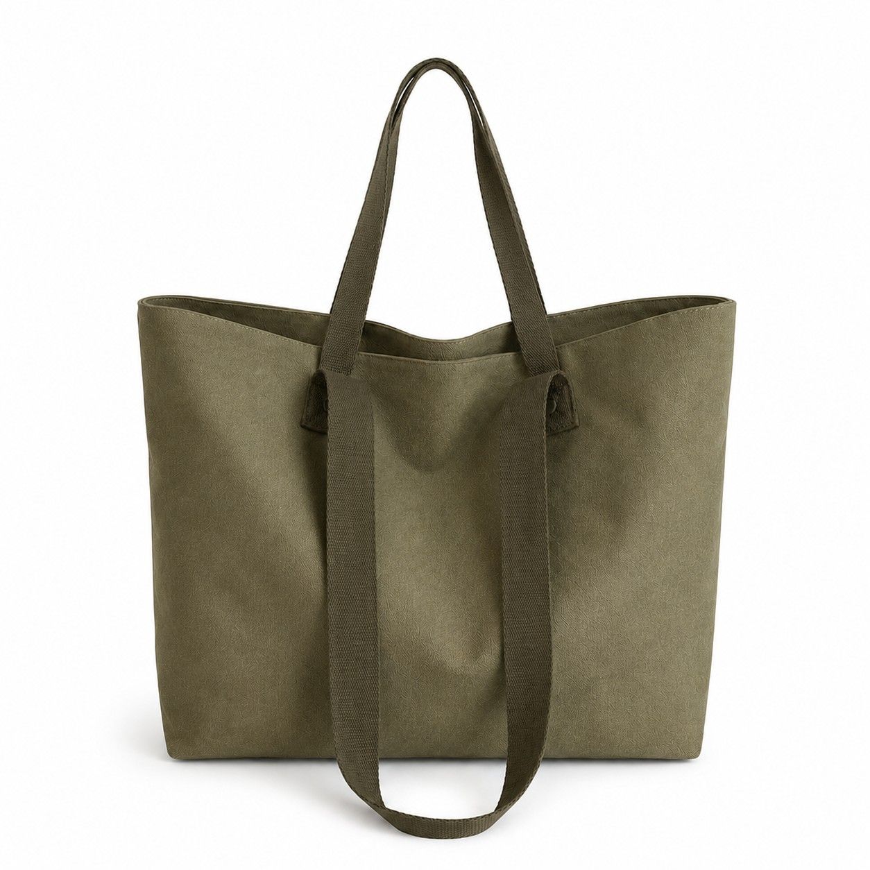 Large Canvas Tote Bag with Zip Closure Shoulder Straps for Work and Travel