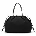 Anna-Kaci Women's Nylon Drawstring Shoulder Tote Bag with Soft Slouchy Silhouette and Long Carry Straps