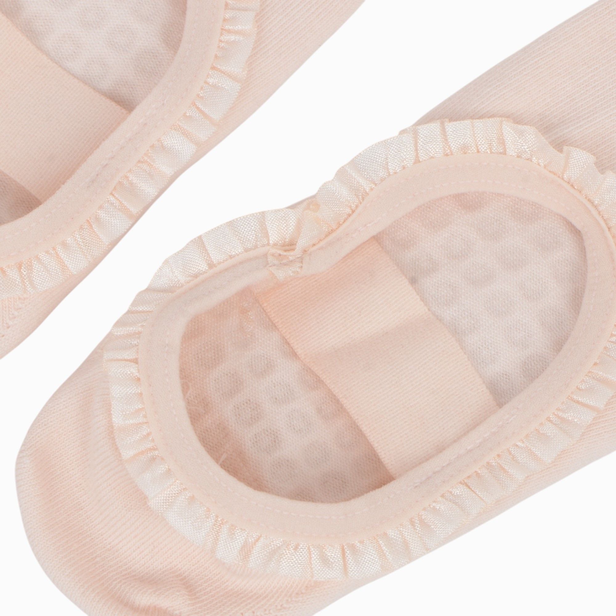 Anna-Kaci Women's Ballet Style Grip Socks with Ruffle Trim and Cross Strap Anti-Slip Sole Yoga and Pilates 2-Pack