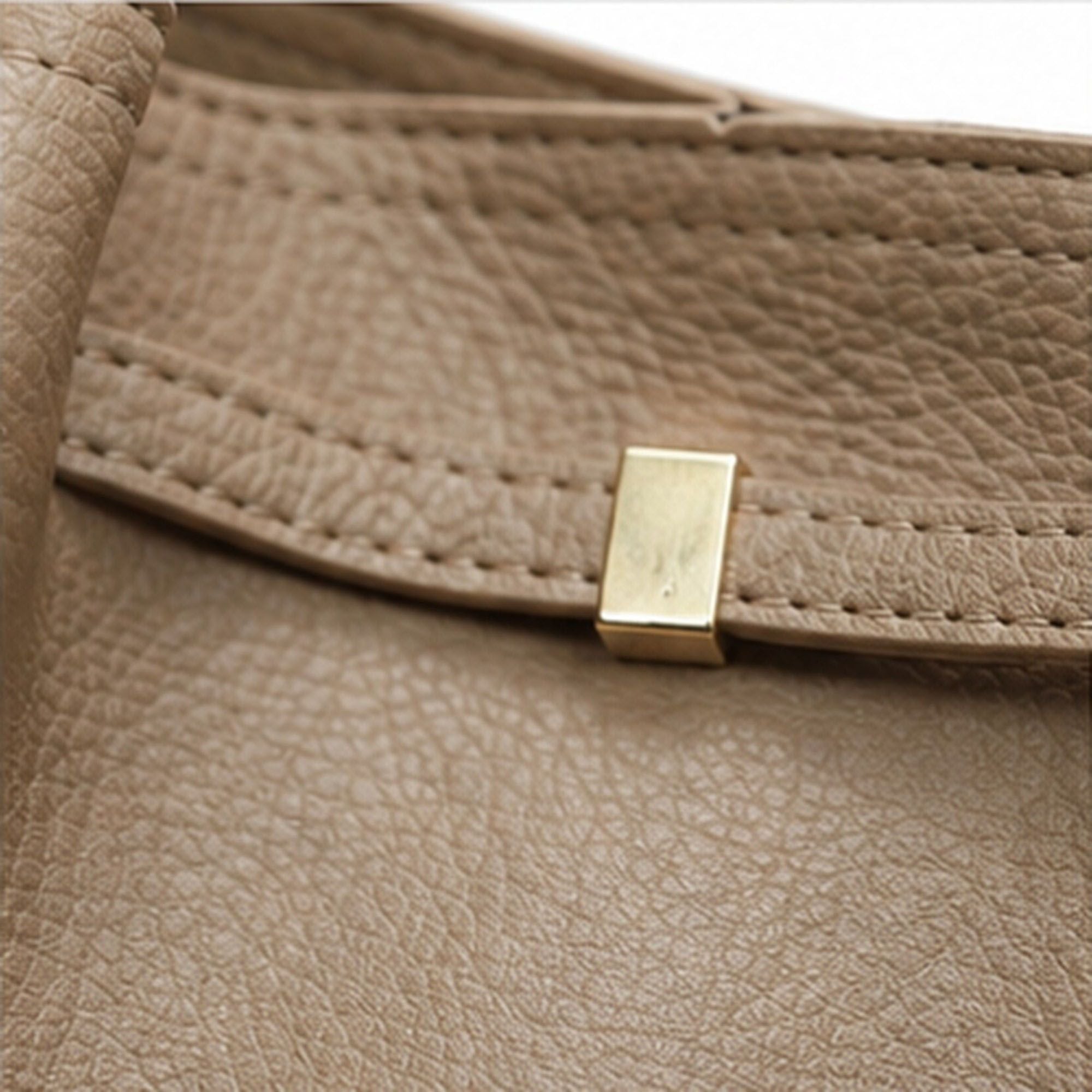 Large Capacity Pleated Shoulder Tote Bag