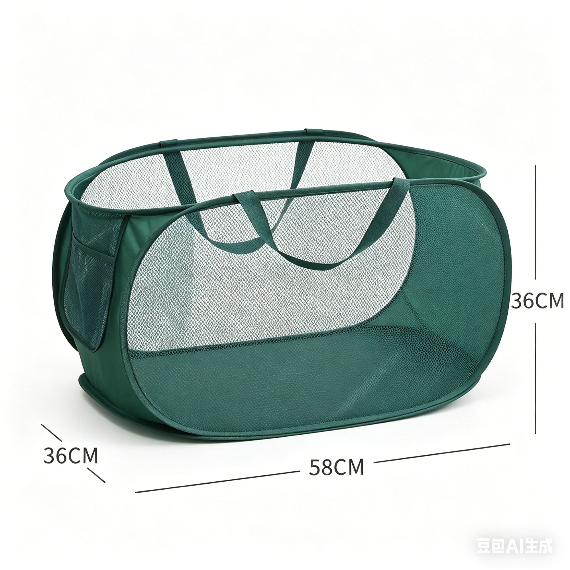 Collapsible Mesh Laundry Basket Large Capacity Pop Up Hamper Foldable Clothes Storage Bin