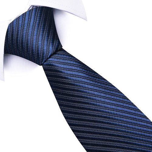 Alilang Men's Diagonal Stripe Texture Tie Subtle Woven Pattern Necktie 57 Inch Length 3.1 Inch Width Formal Business Accessory