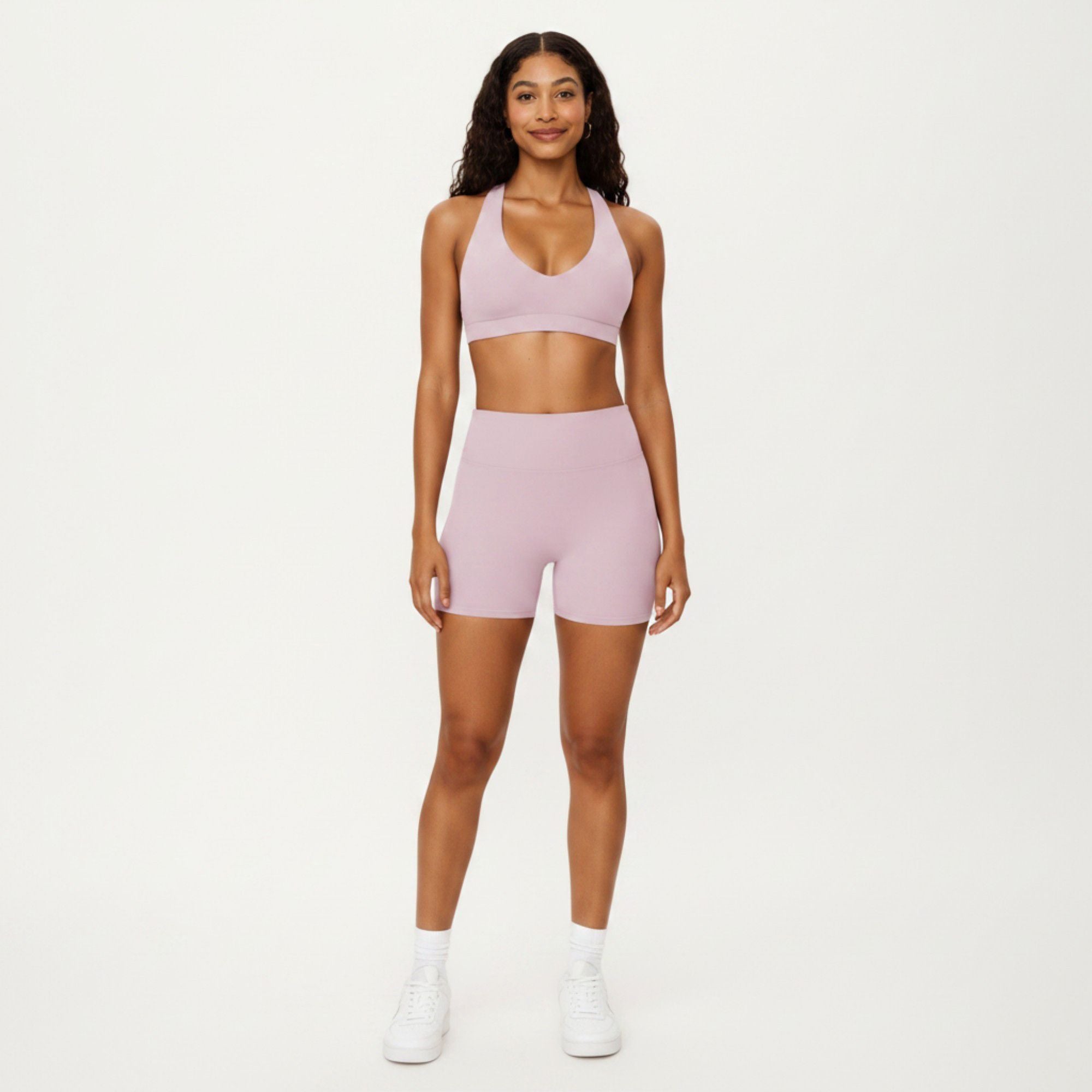 Anna-Kaci Active Women's Racerback Sports Bra with Scoop Neck and Open Back Cutout Design