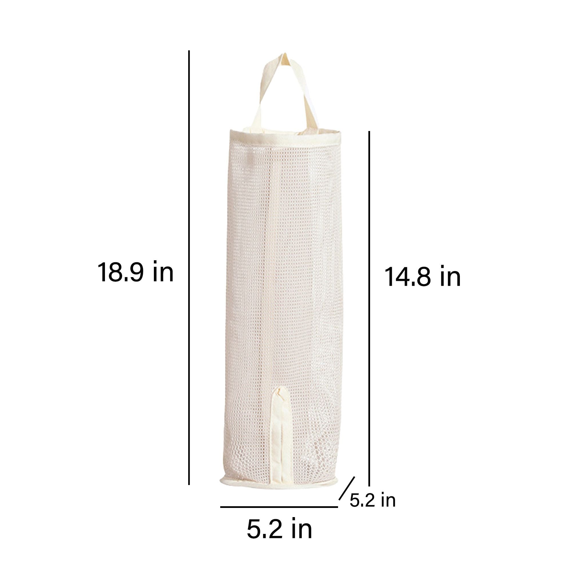 2 Pack Hanging Storage Bags Vertical Organizer Socks Storage for Closet Door Wall Space Saving