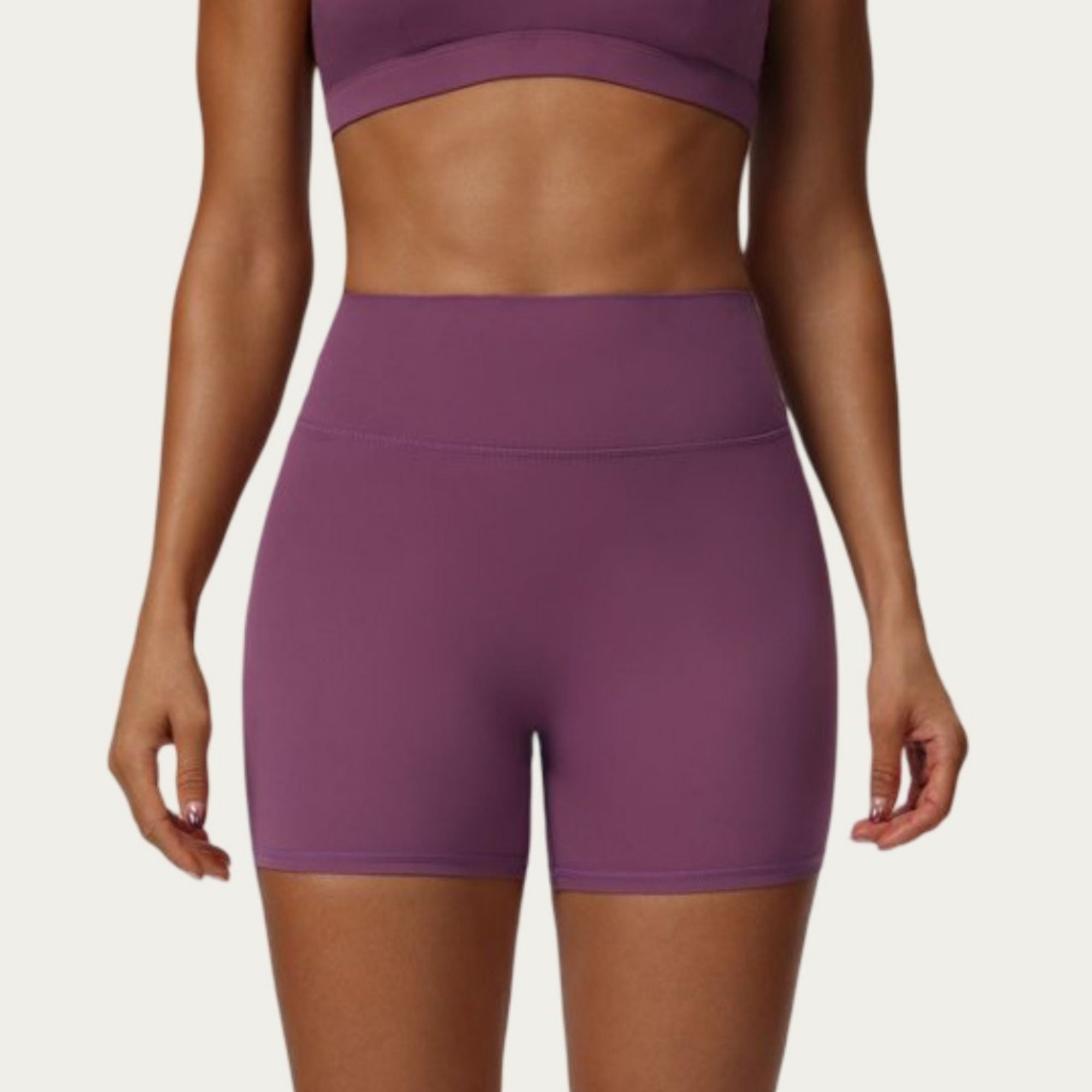 Anna-Kaci Active Women's High Waist Biker Shorts with Smooth Stretch Knit Fabric