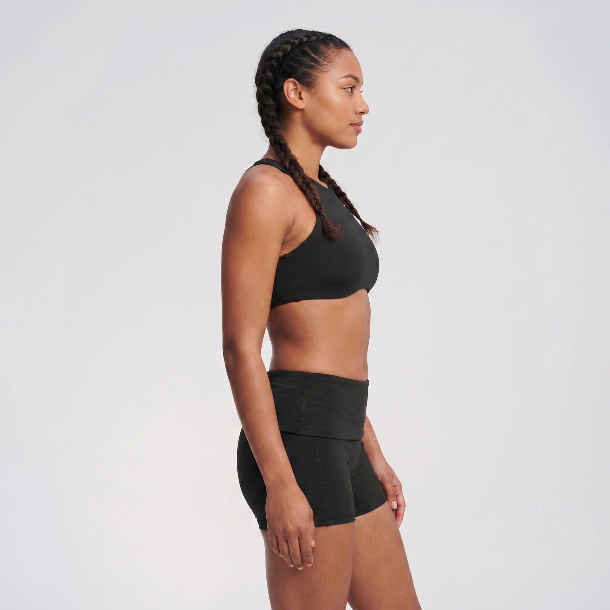 Padded High Neck Racerback Sports Bra Tank Top Workout Yoga Crop Top