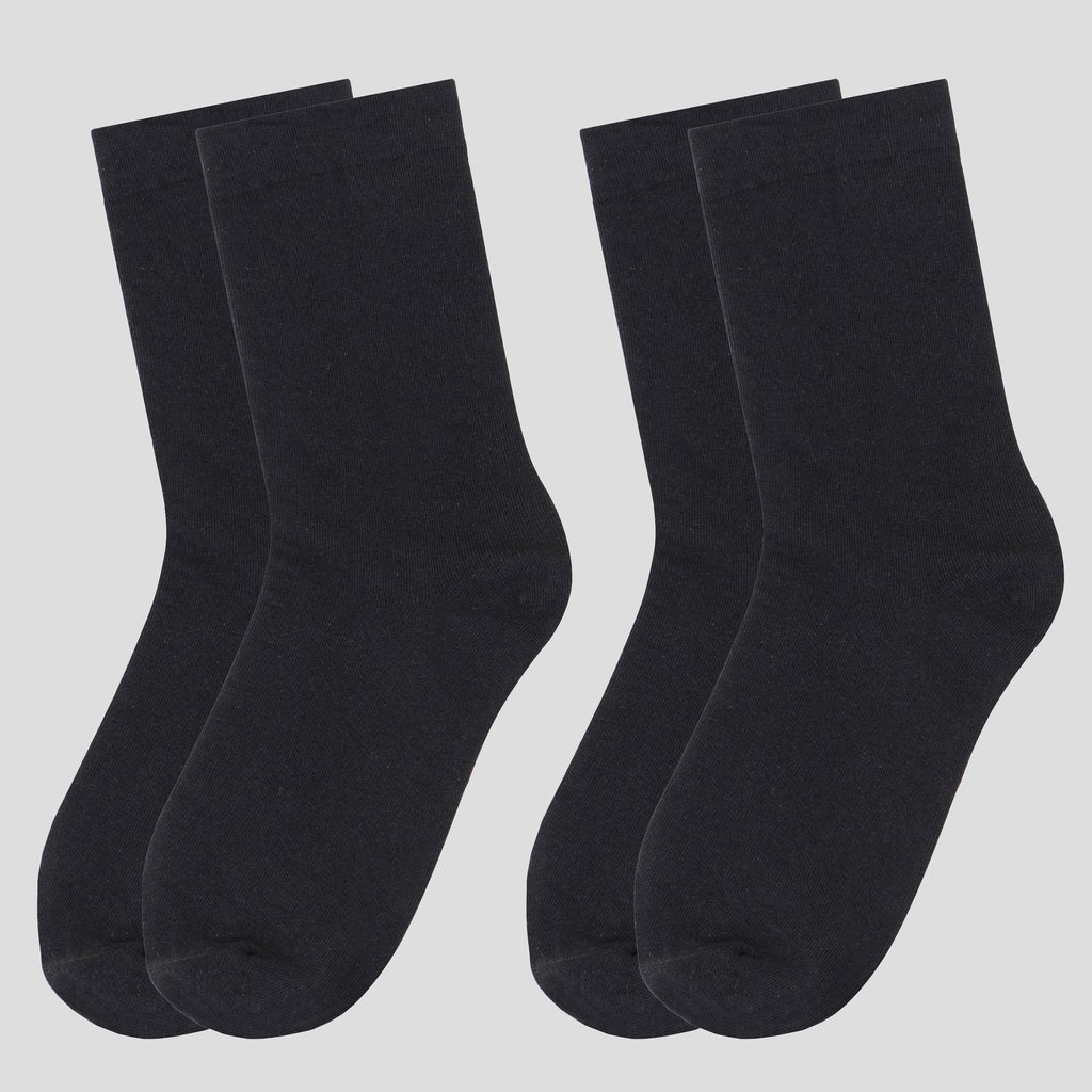 Anna-Kaci Women's Slouchy Ankle Socks Soft Solid Cotton for Casual Comfort 2 Pairs