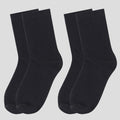 Anna-Kaci Women's Slouchy Ankle Socks Soft Solid Cotton for Casual Comfort 2 Pairs
