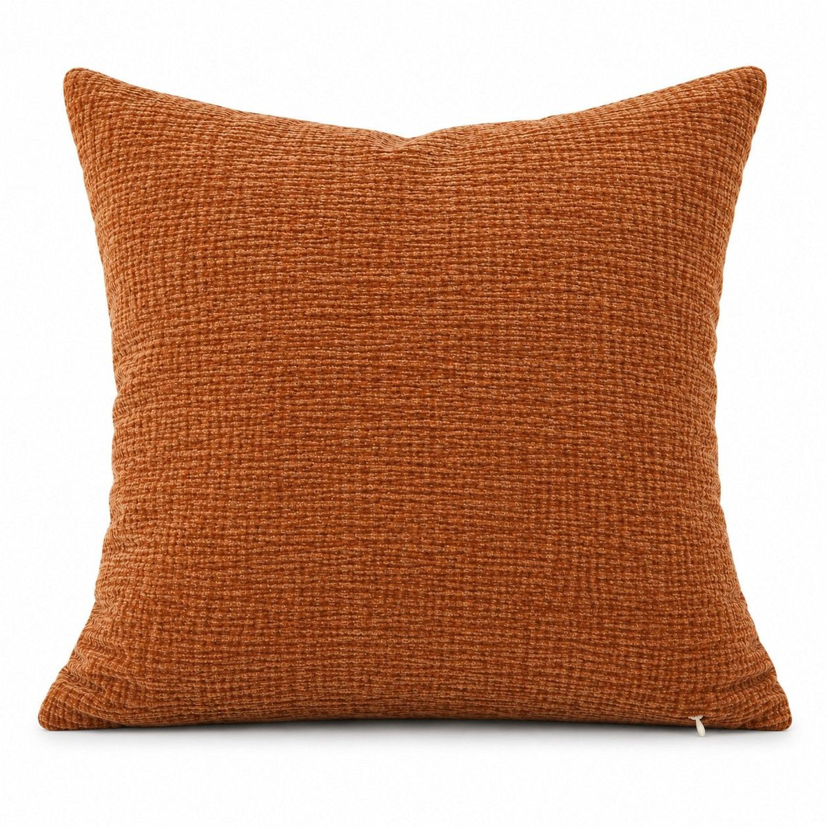 2 Pack Solid Textured Throw Pillow Covers 18 x 18 Inch with Hidden Zipper