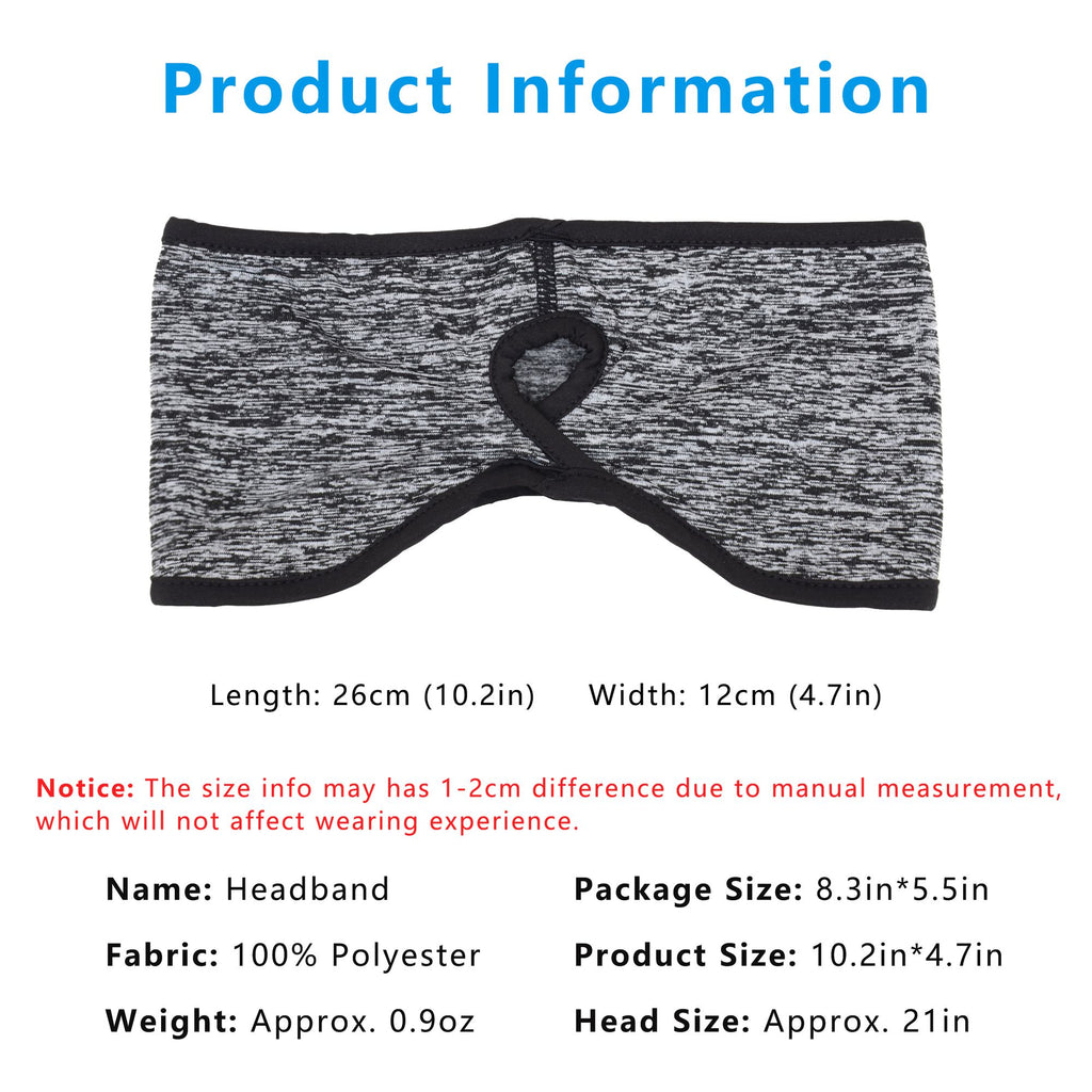 Anna-Kaci Women's Ponytail Headband Moisture-Wicking for Running Exercise Workouts Winter Ear Warmer