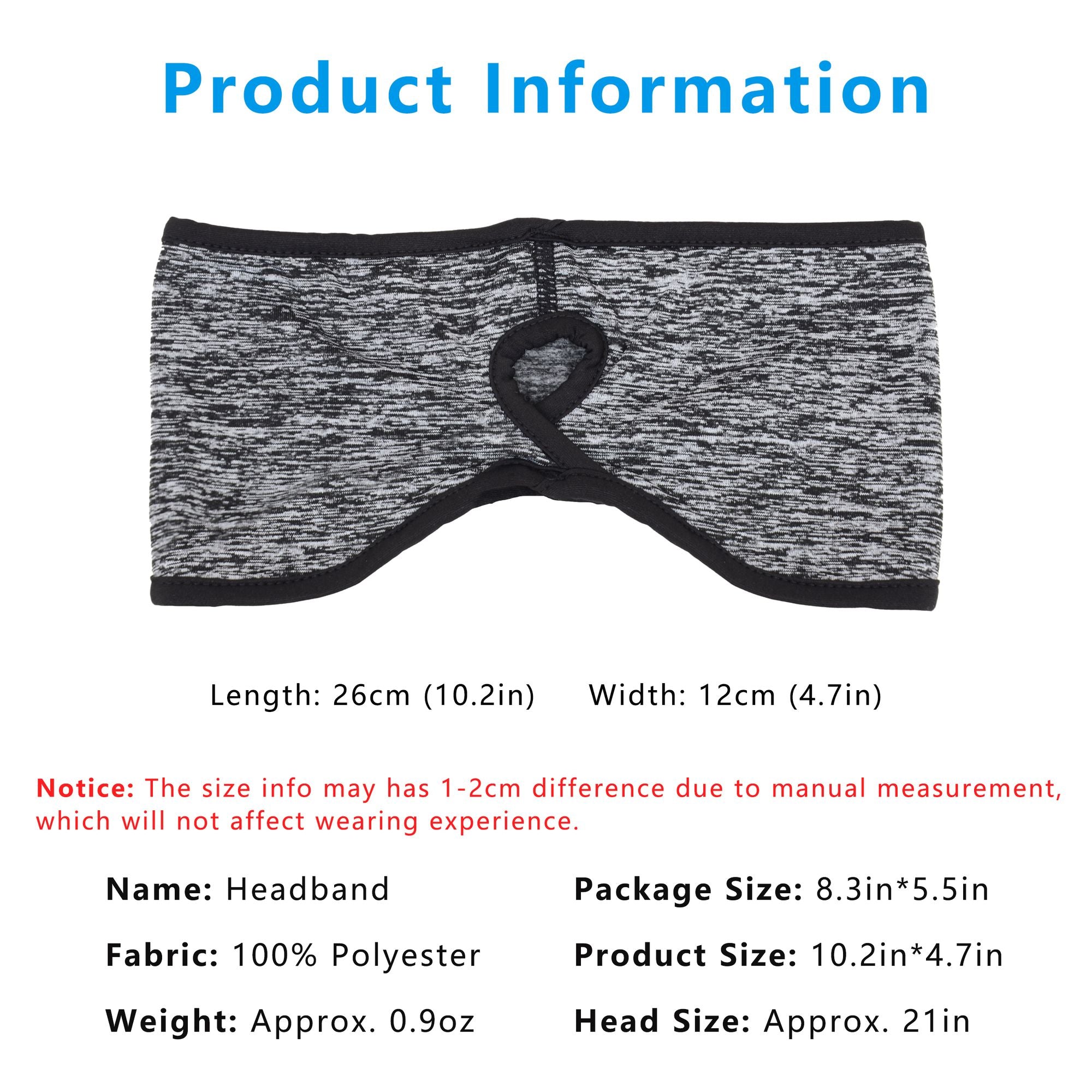Anna-Kaci Women's Ponytail Headband Moisture-Wicking for Running Exercise Workouts Winter Ear Warmer