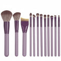 12 Piece Makeup Brush Set with Soft Synthetic Bristles for Face Eye Blending Contour Powder Foundation